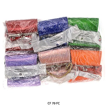 Pack of 12 Regular Coin Purses in Shiny Design