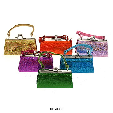 Pack of 12 Regular Coin Purses Crystalline Design