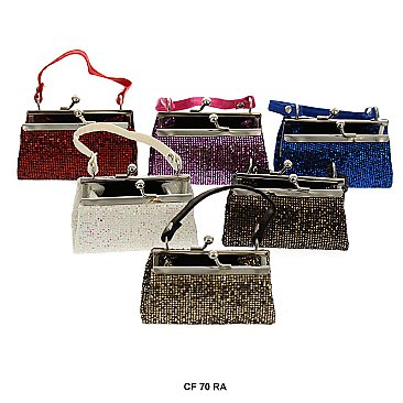 Pack of 12 Regular Coin Purses with Glittery Design