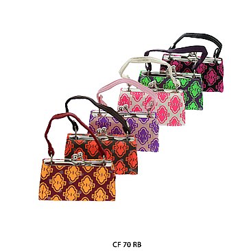 Pack of 12 Regular Coin Purses in Ribbon Design