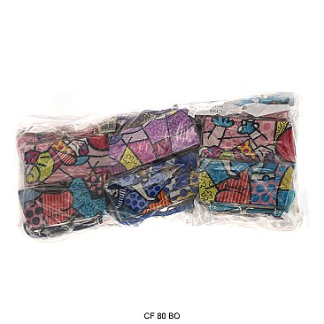 Pack of 12 Large Coin Purses  in Art Design