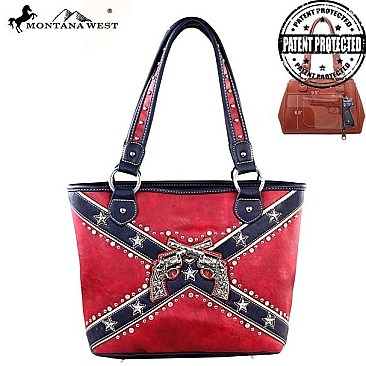 Confederate Flag Design Star Stud Tote Bag