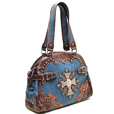 Studded Rhinestone Western Tote