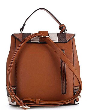 CHECK TWO TONE BACKPACK 2PC SET
