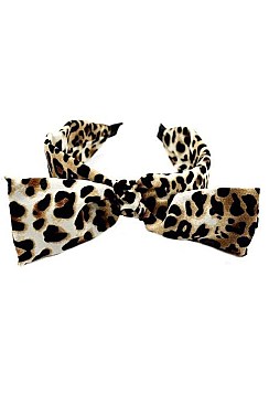 Pack of 12 Trendy Leopard Print Headband