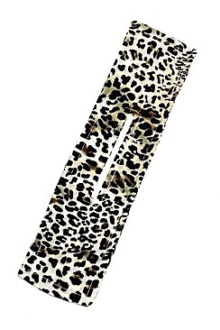 Pack of 12 Fashionable Assorted Leopard Print Hair Bun Maker