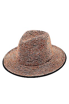 Rhinestone Fedora Hat for Women -  Jazz Party Style