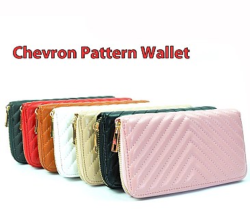 Chevron Pattern Womens Tassel Wallet