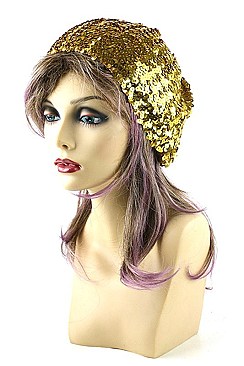 Fashion Ladies Sequin Knitted Beret FM-CHT2709