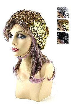 Fashion Ladies Sequin Knitted Beret FM-CHT2709