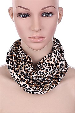 PACK OF 12 FASHION 2 IN 1 LEOPARD SCARF AND NECK GAITER