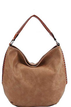 STYLISH TEXTURED PU LEATHER MODERN HOBO BAG JYCJF-081