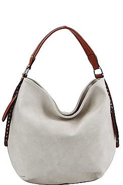 STYLISH TEXTURED PU LEATHER MODERN HOBO BAG JYCJF-081