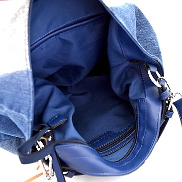 Vintage Denim Overall Inspired Novelty Hobo CJF057-LP