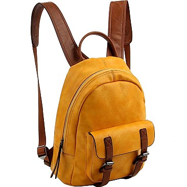 Stylish CHILLX Buckle Accent Fashion Backpack MH-CJF079