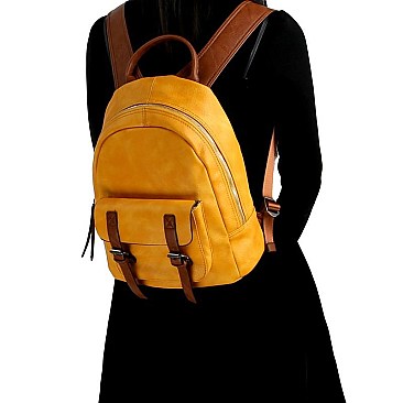 Stylish CHILLX Buckle Accent Fashion Backpack MH-CJF079