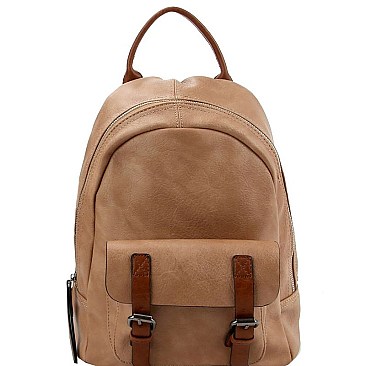 Stylish CHILLX Buckle Accent Fashion Backpack MH-CJF079