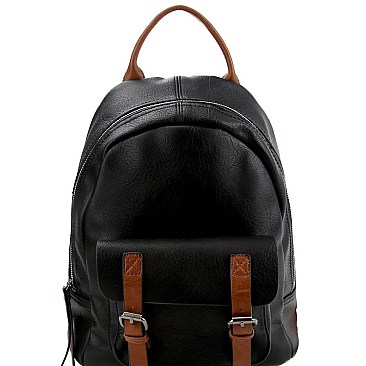 Stylish CHILLX Buckle Accent Fashion Backpack MH-CJF079