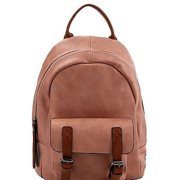Stylish CHILLX Buckle Accent Fashion Backpack MH-CJF079