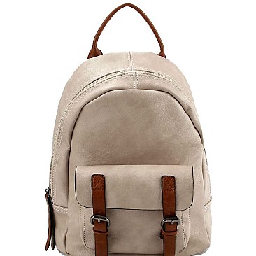 Stylish CHILLX Buckle Accent Fashion Backpack MH-CJF079