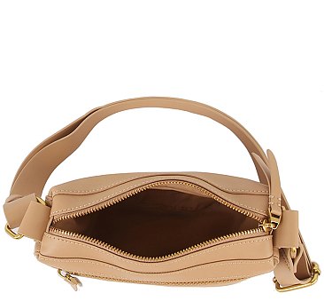 Genuine Leather Saddle Crossbody Bag