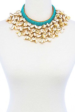 CHUNKY MULTI SEA SHELL NECKLACE