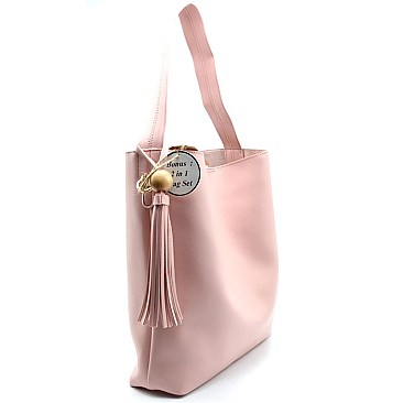 CJQ020-LP Tassel Accent 2 in 1 Hobo