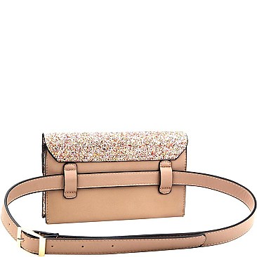Multi-colored Glitter 2 Way Fanny Pack Cross Body  MH-CL0157