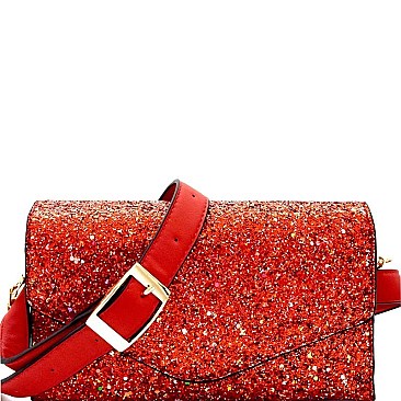 Multi-colored Glitter 2 Way Fanny Pack Cross Body  MH-CL0157