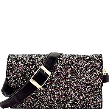 Multi-colored Glitter 2 Way Fanny Pack Cross Body  MH-CL0157