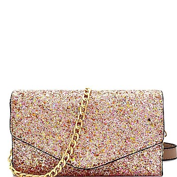 Multi-colored Glitter 2 Way Fanny Pack Cross Body  MH-CL0157