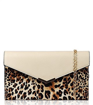 LEOPARD PRINT KARELY CROSS BODY CLUTCH