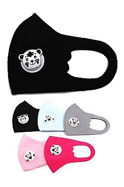 PACK OF 12 CUTE ANIMAL DESIGN DUST PROOF KIDS RESPIRATOR MASK