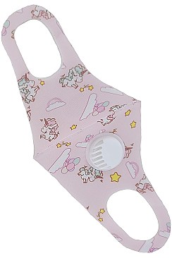 PACK OF 12 DECORATIVE DUST PROOF KIDS RESPIRATOR MASK