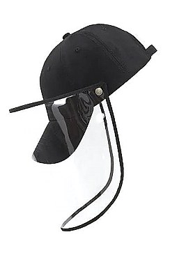 Detachable Face Shield Baseball Cap