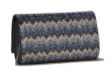 RHINESTONE MULTI TEXTURED SPARKLE CLUTCH