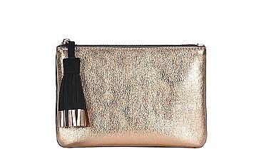 TASSEL TWO COLOR FRONT AND BACK CLUTCH