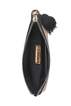 TASSEL TWO COLOR FRONT AND BACK CLUTCH