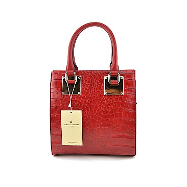 ALLIGATOR SMALL SIZE DAVID JONES SATCHEL