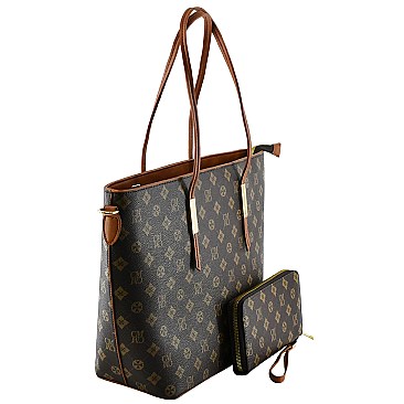 2-in-1 Monogram Shopper Set