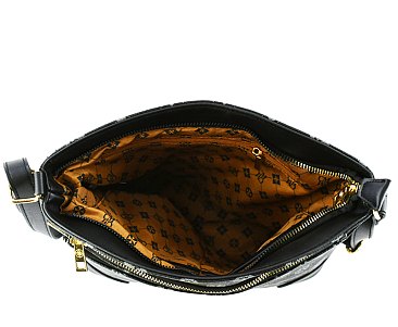 Monogram Multi-Compartment Pocket Crossbody Bag