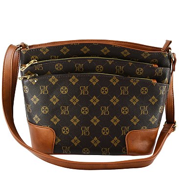 Monogram Multi-Compartment Pocket Crossbody Bag