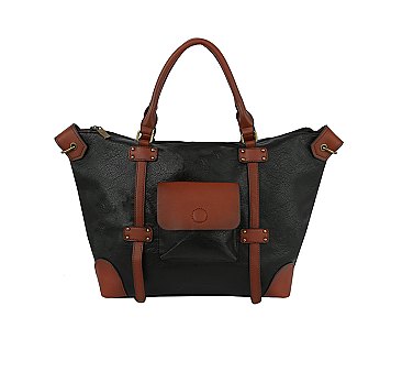 Fashion Colorblock Satchel