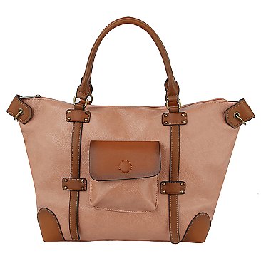 Fashion Colorblock Satchel