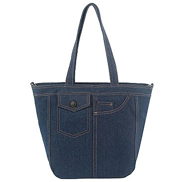 Fashion Denim Shopper Bag