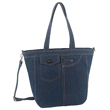 Fashion Denim Shopper Bag