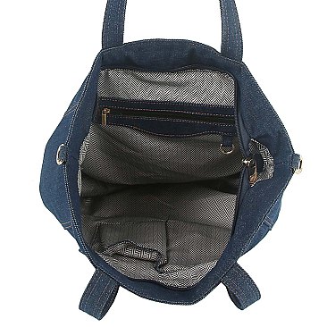 Fashion Denim Shopper Bag