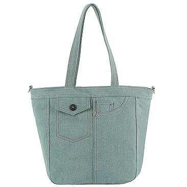 Fashion Denim Shopper Bag