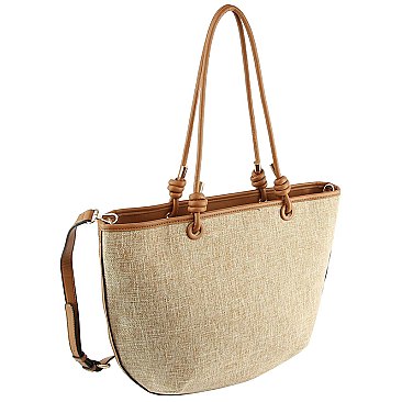 Linen Canvas 2-in-1 Shopper