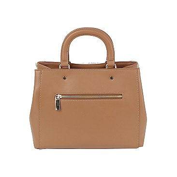 SOFT LEATHER SIDE STITCH DETAIL TOTE